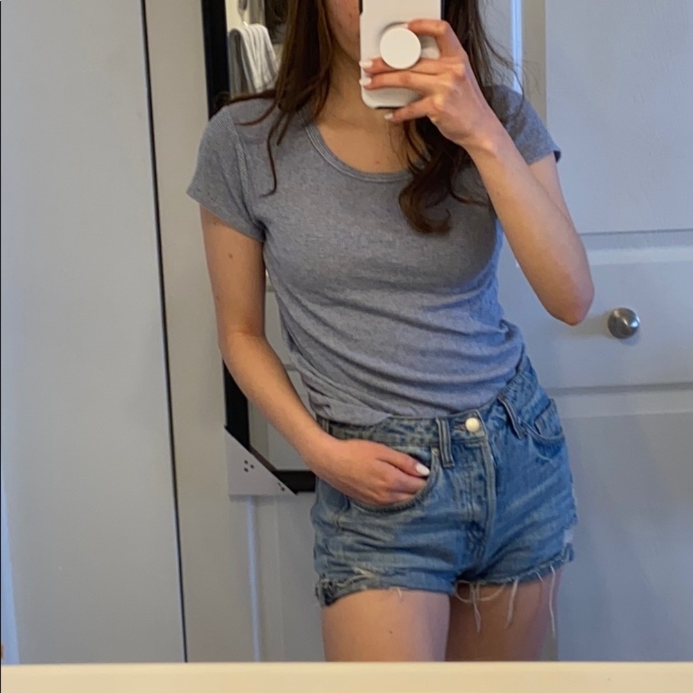 BRANDY MELVILLE light blue t shirt